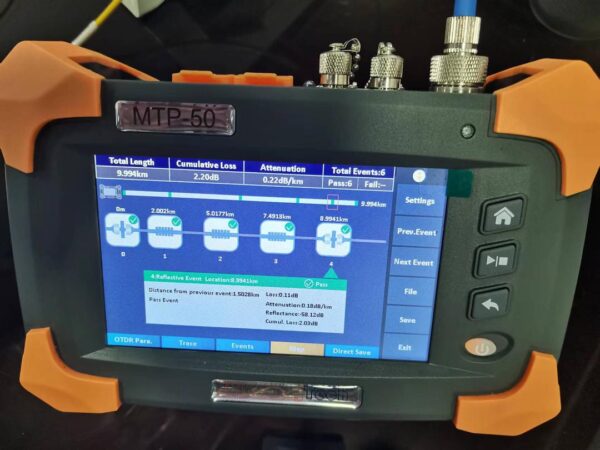 OTDR SHINEWAYTECH  MTP-50 FIBRA ACTIVA 1625 nm - Imagen 4